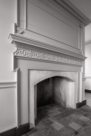 Drawing room mantel as created in 1769